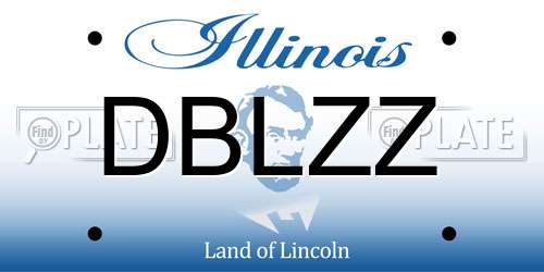 DBLZZ Illinois License Plate