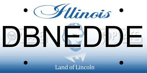DBNEDDE Illinois License Plate