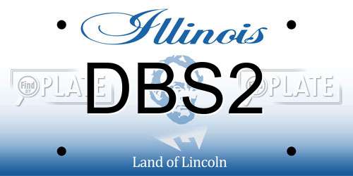 DBS2 Illinois License Plate