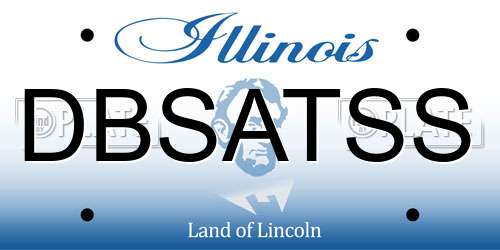 DBSATSS Illinois License Plate