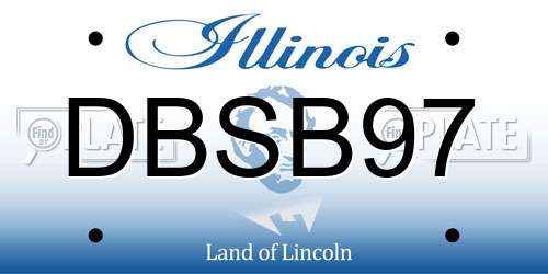 DBSB97 Illinois License Plate