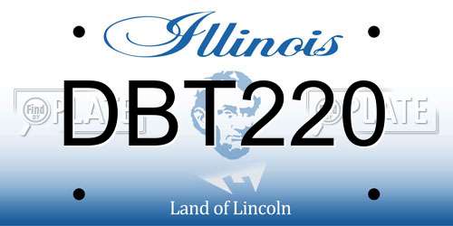 DBT220 Illinois License Plate