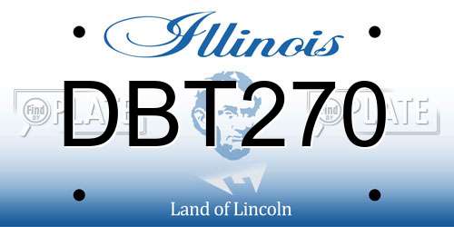 DBT270 Illinois License Plate