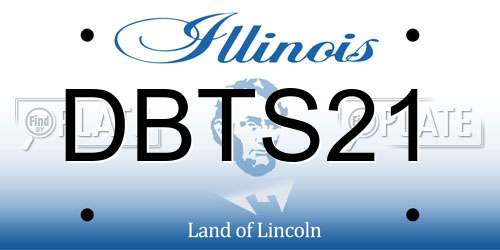 DBTS21 Illinois License Plate