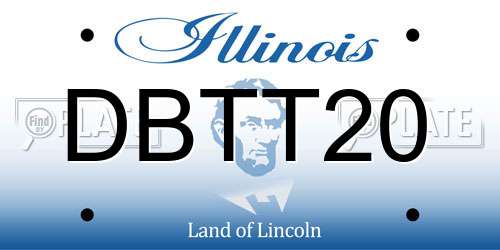 DBTT20 Illinois License Plate