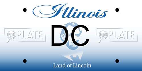 DC Illinois License Plate
