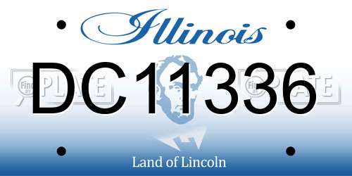 DC11336 Illinois License Plate