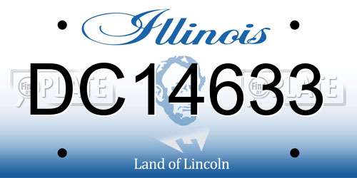 DC14633 Illinois License Plate