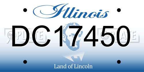DC17450 Illinois License Plate