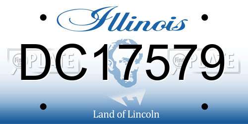 DC17579 Illinois License Plate