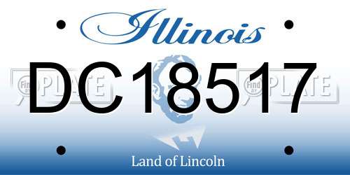 DC18517 Illinois License Plate