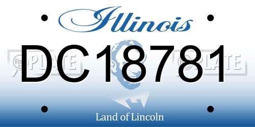 DC18781 Illinois License Plate