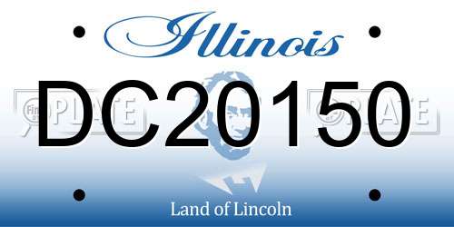 DC20150 Illinois License Plate