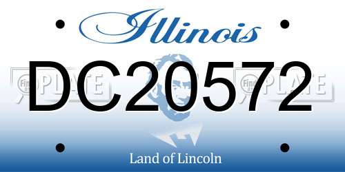 DC20572 Illinois License Plate
