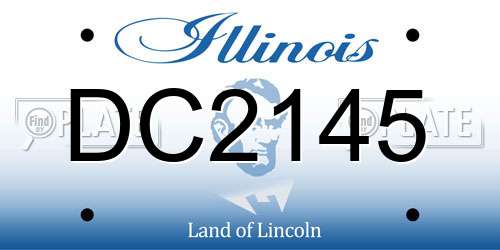 DC2145 Illinois License Plate