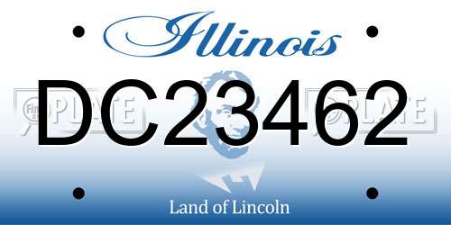 DC23462 Illinois License Plate