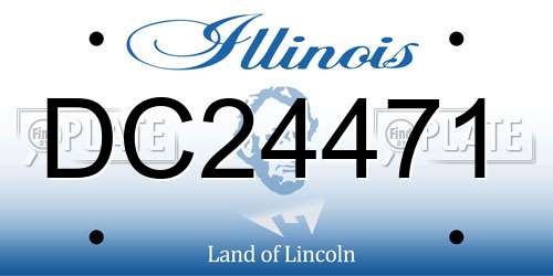 DC24471 Illinois License Plate