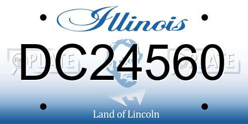 DC24560 Illinois License Plate