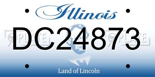 DC24873 Illinois License Plate