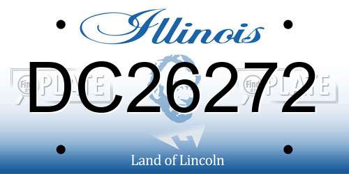 DC26272 Illinois License Plate