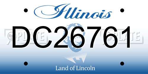 DC26761 Illinois License Plate