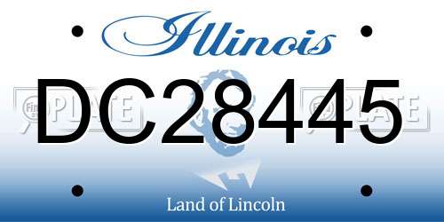 DC28445 Illinois License Plate