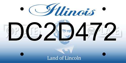 DC2D472 Illinois License Plate