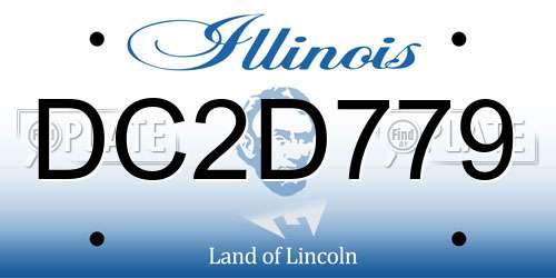DC2D779 Illinois License Plate