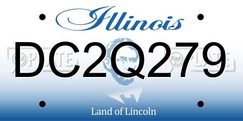 DC2Q279 Illinois License Plate