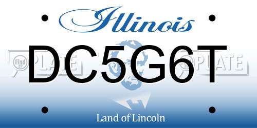 DC5G6T Illinois License Plate