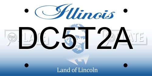 DC5T2A Illinois License Plate
