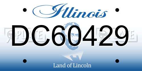 DC60429 Illinois License Plate