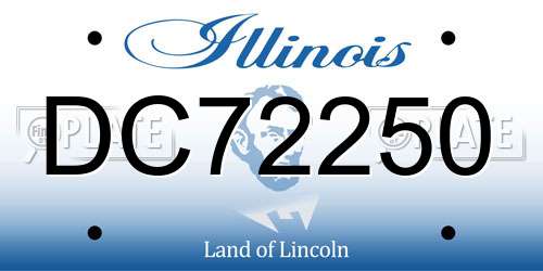DC72250 Illinois License Plate