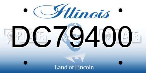 DC79400 Illinois License Plate