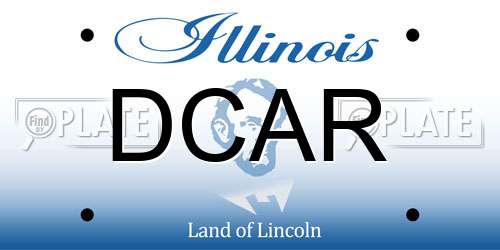DCAR Illinois License Plate