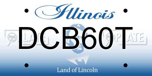 DCB60T Illinois License Plate