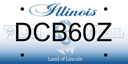 DCB60Z Illinois License Plate
