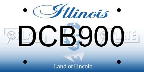 DCB900 Illinois License Plate