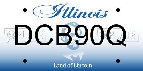 DCB90Q Illinois License Plate