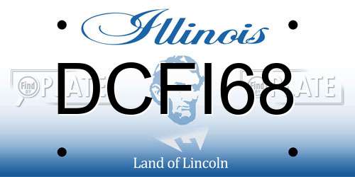 DCFI68 Illinois License Plate