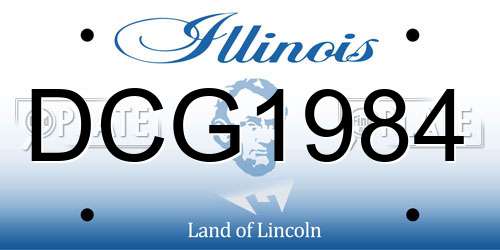 DCG1984 Illinois License Plate