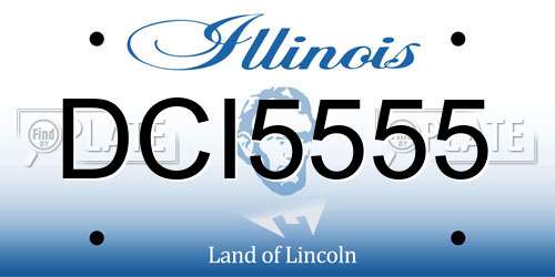 DCI5555 Illinois License Plate