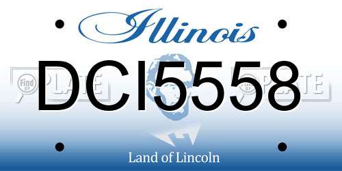 DCI5558 Illinois License Plate