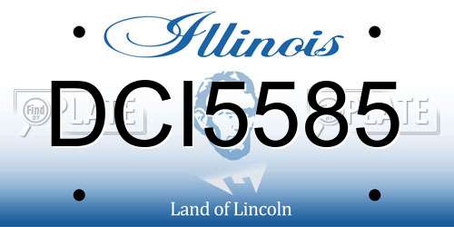 DCI5585 Illinois License Plate