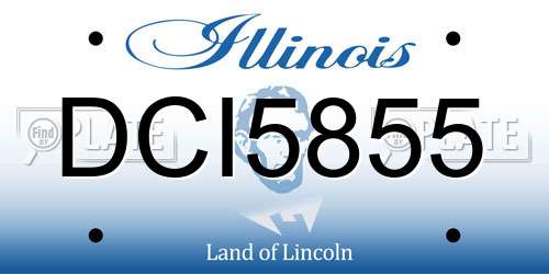 DCI5855 Illinois License Plate