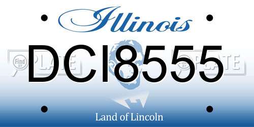 DCI8555 Illinois License Plate