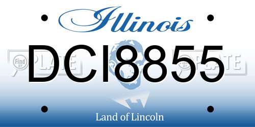 DCI8855 Illinois License Plate