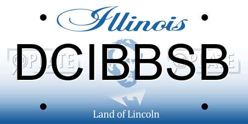 DCIBBSB Illinois License Plate
