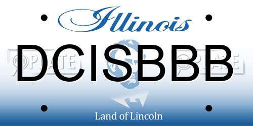 DCISBBB Illinois License Plate