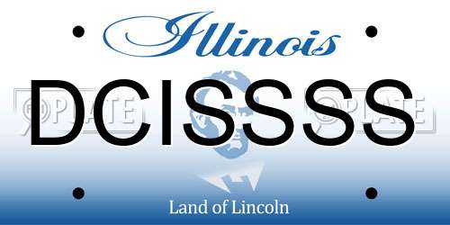DCISSSS Illinois License Plate